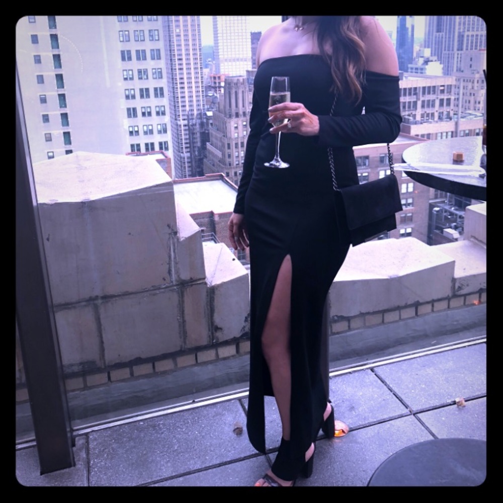 Off the shoulder ASOS dress GREAT fit only worn 1 - Picture 1 of 3